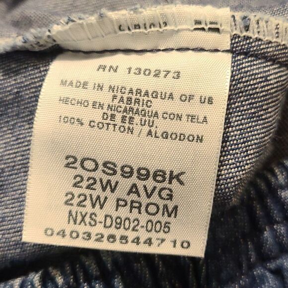 CHIC Ladies Blue Jean Shorts Size 22 W - Picture 4 of 5